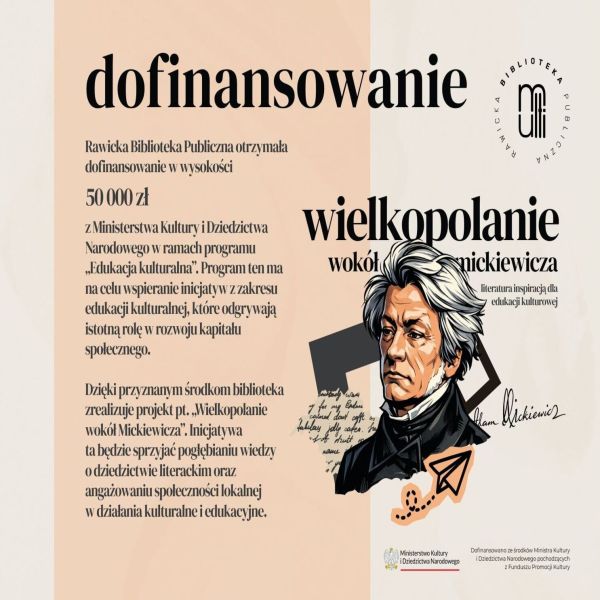 Biblioteka z dofinansowaniem MKiDN