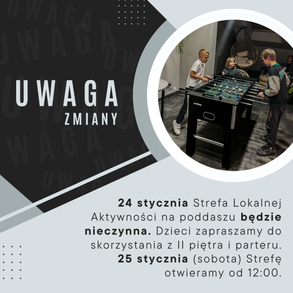 Poddasze będzie nieczynne!